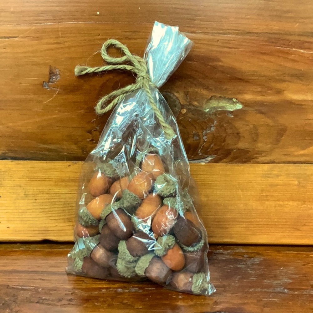 🌳 Bag of 36 Faux Acorns AST2 Colors w/Jute…